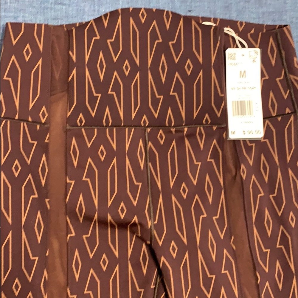 Ivy Park Icy Park Monogram Sheer Panel Tights Med